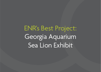 Enrs meilleur projet d'exposition d'otaries d'aquarium de Géorgie.