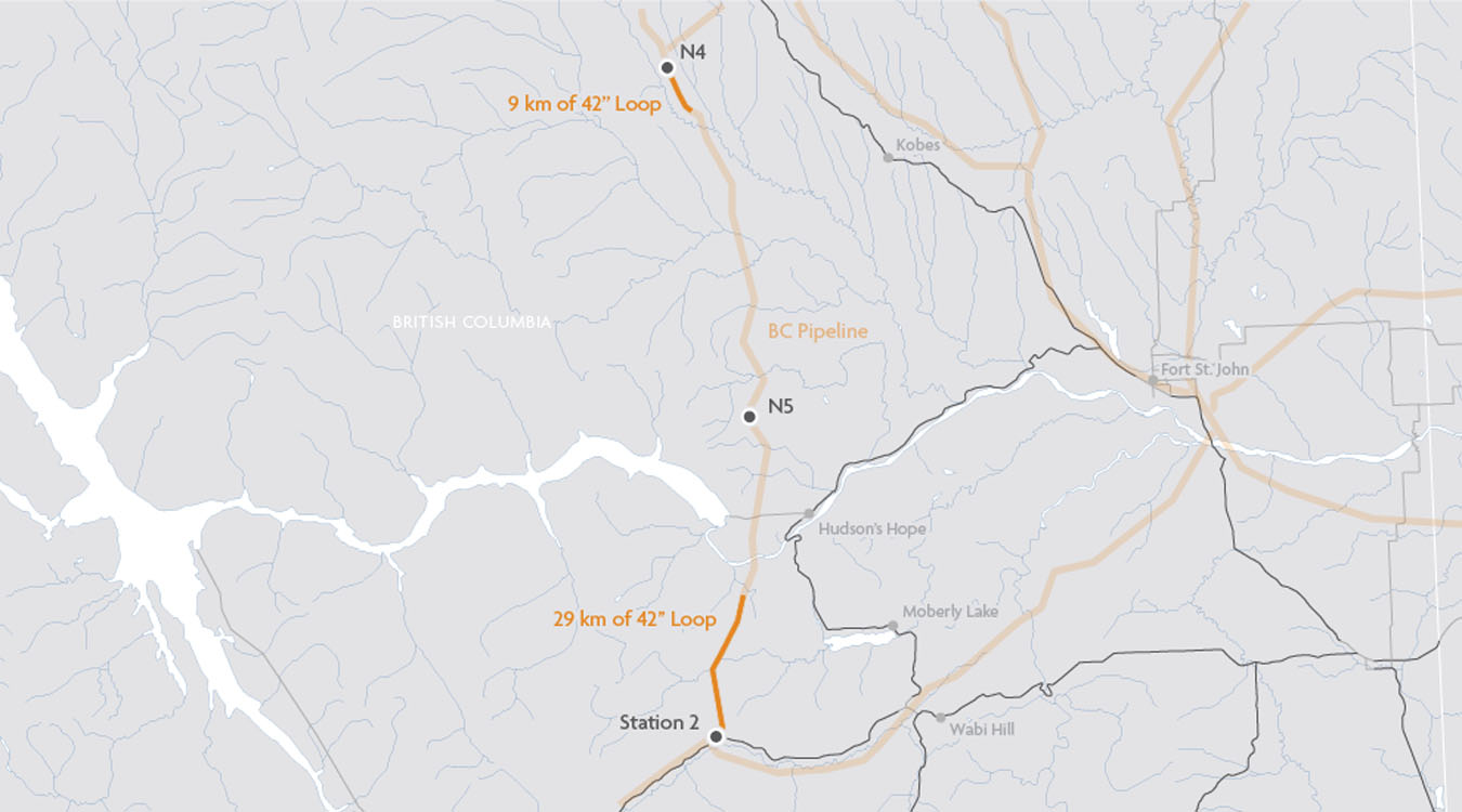 Une carte montrant l'emplacement d'une rivière.