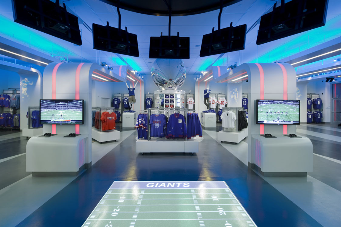 Magasin NFL des Giants de New York.