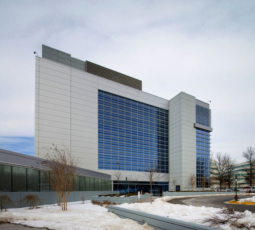 A large building with a lot of windows.