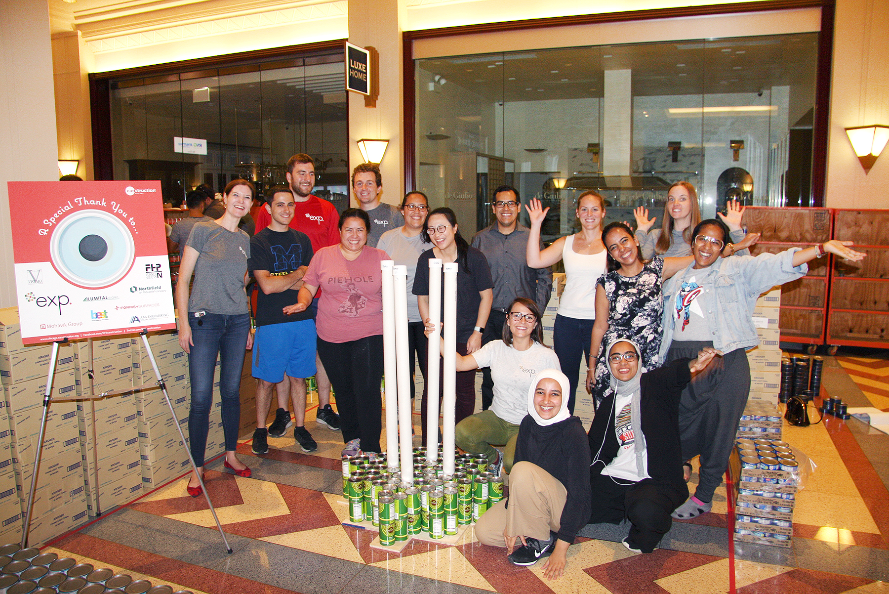 A group of people posing for a picture.