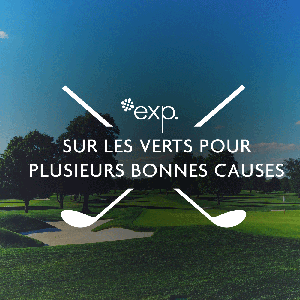 Un parcours de golf avec les mots exp sur les vers pour les bonnes causes.