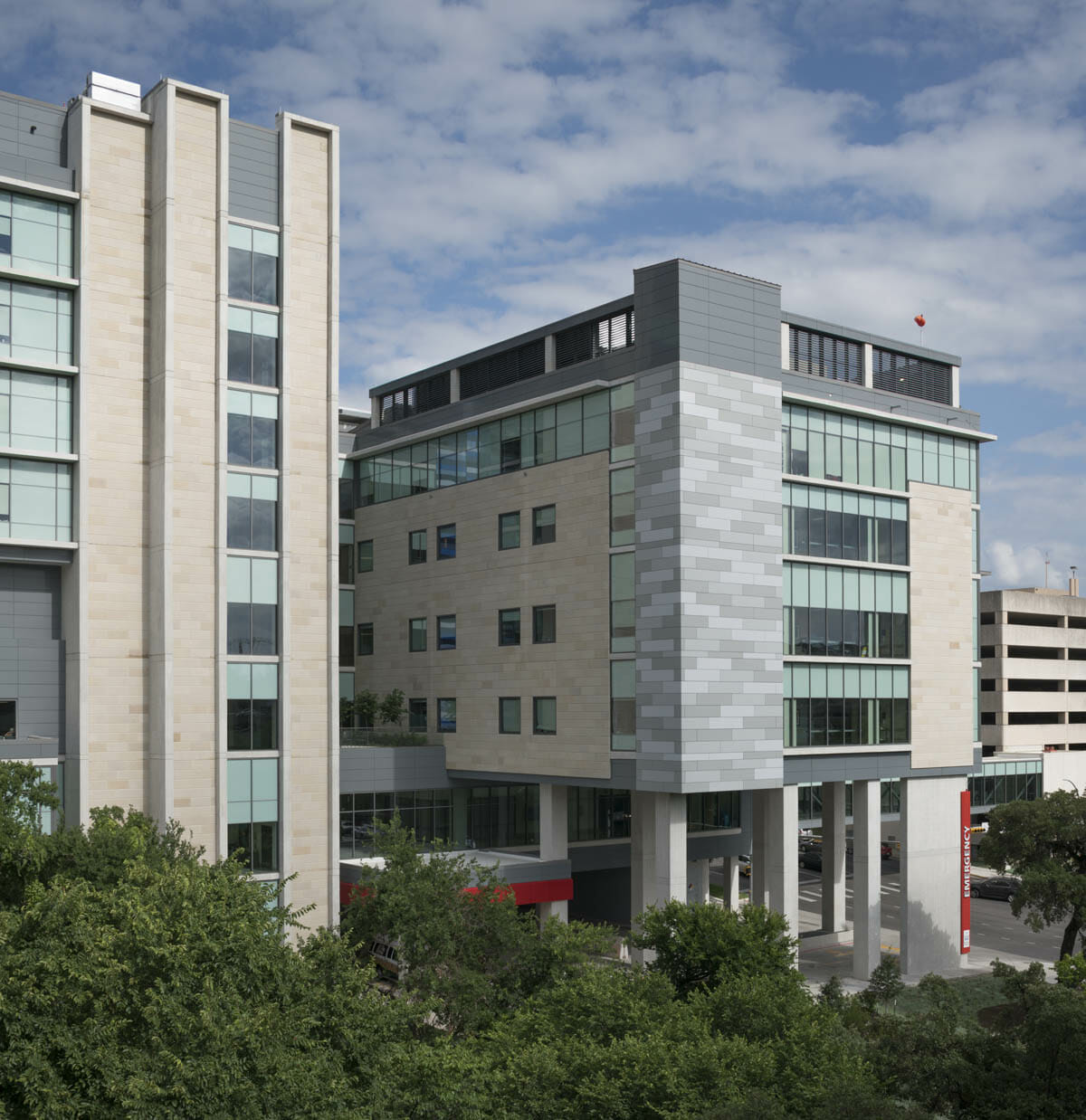 A large healthcare building.