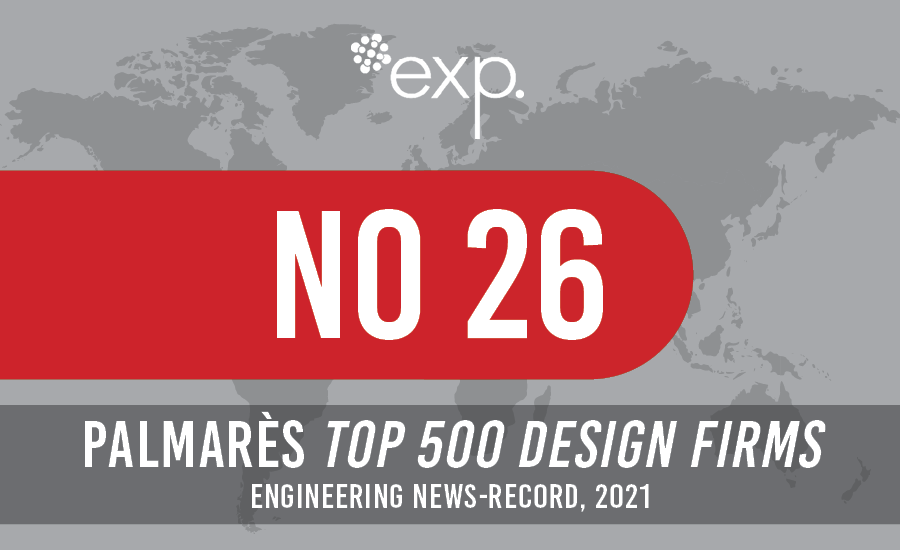 No 26 Palmas Top 500 des entreprises de conception, record d'actualités en ingénierie 2021.