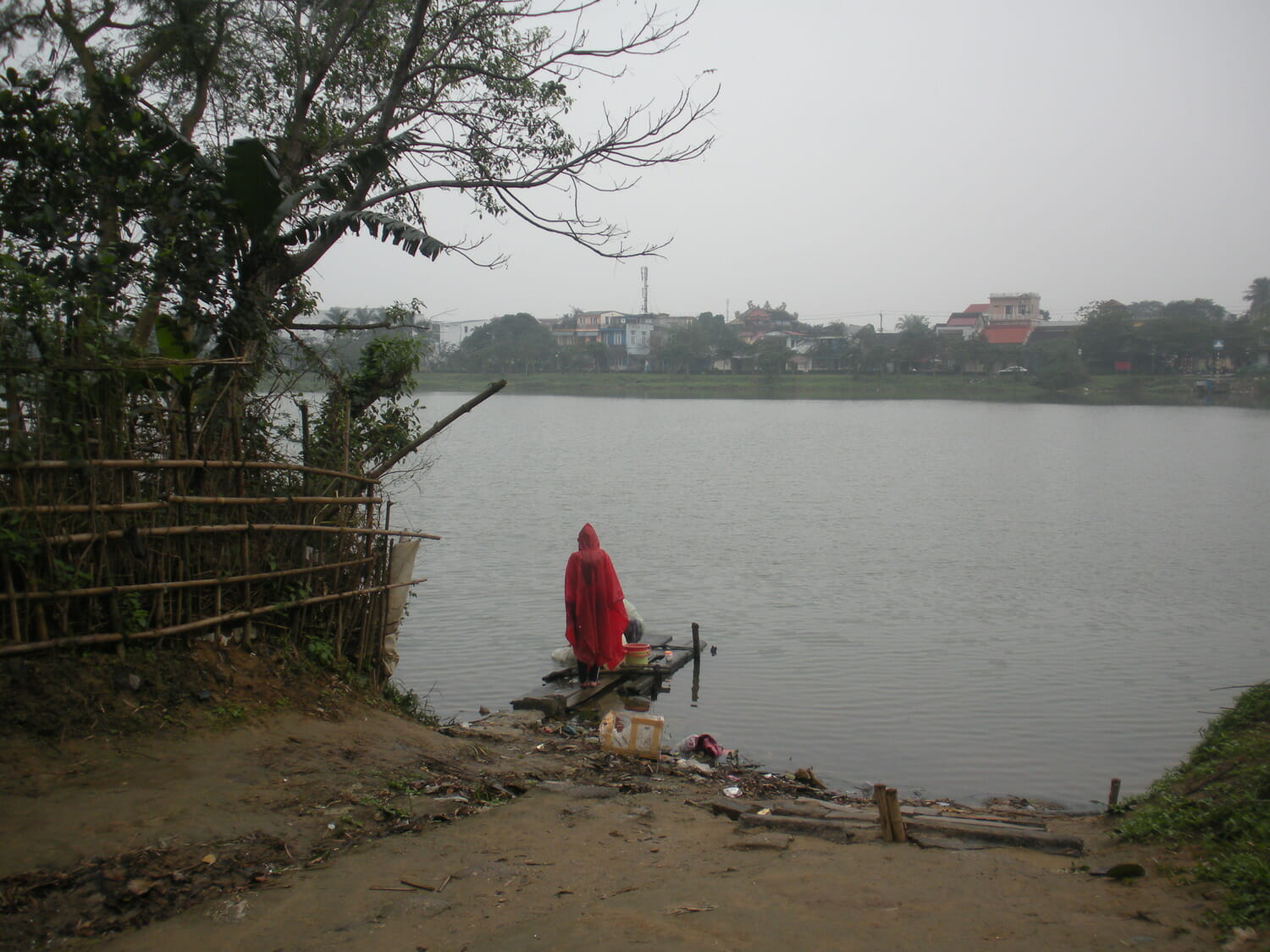 A small body of water.