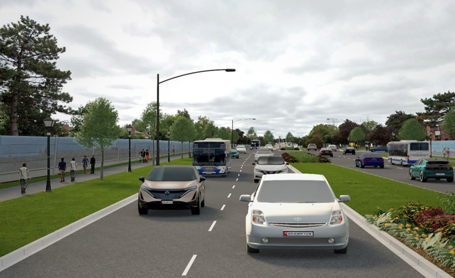 Rendering image for Williams Parkway Reconstruction Design Project