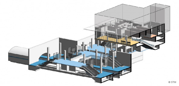 Un schéma d’un bâtiment avec une machine à l’intérieur.